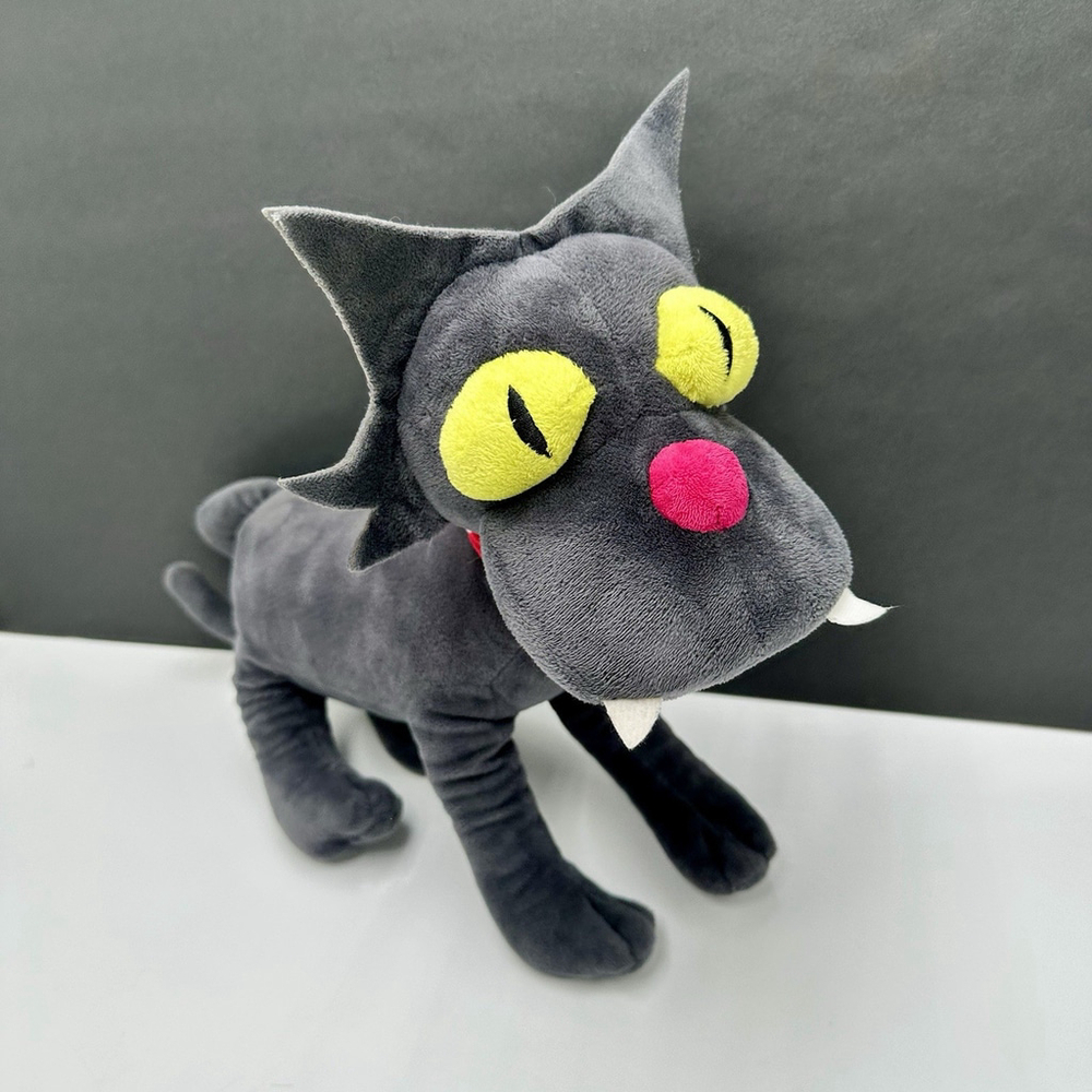 The Simpsons Snowball II Cat Plush 14” Stuffed Animal Gray Universal Studios - Picture 3 of 7